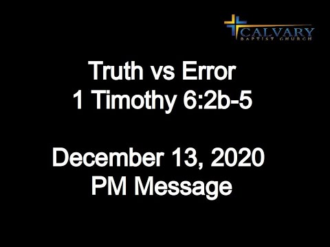 Truth vs Error