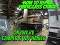 How to repair any fiberglass cracks on RV Campers & Toyhaulers!