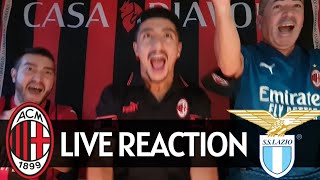 LIVE REACTION MILAN 2-0 LAZIO // DELIRIOOOOO