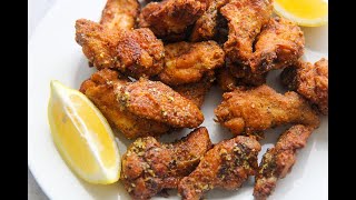 Honey Lemon Pepper Wings (Super Crispy)