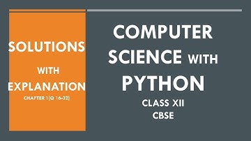Comp. Science with Python by Sumita Arora[old syllabus] Solution Class 12 Solution Chapter 1(Part 3)