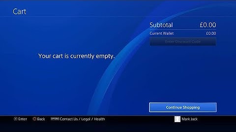 How to remove content from the cart in the PlayStation Store