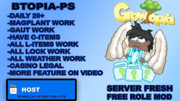 GROWTOPIA NEW PRIVATE SERVER | BTOPIA-PS | HAVE 200+C ITEMS🥵| HAVE STORAGE MENU🤯| HAVE CHEAT MENU😎|
