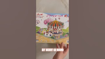 DIY Merry go round 💖🤩#diy #merrygoround #merrygorounddisplay