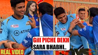 Sara Tendulkar Not Happy \& Arjun Laughing When Ishan Kishan Slapped Shubhman Gill Before GT vs MI ||