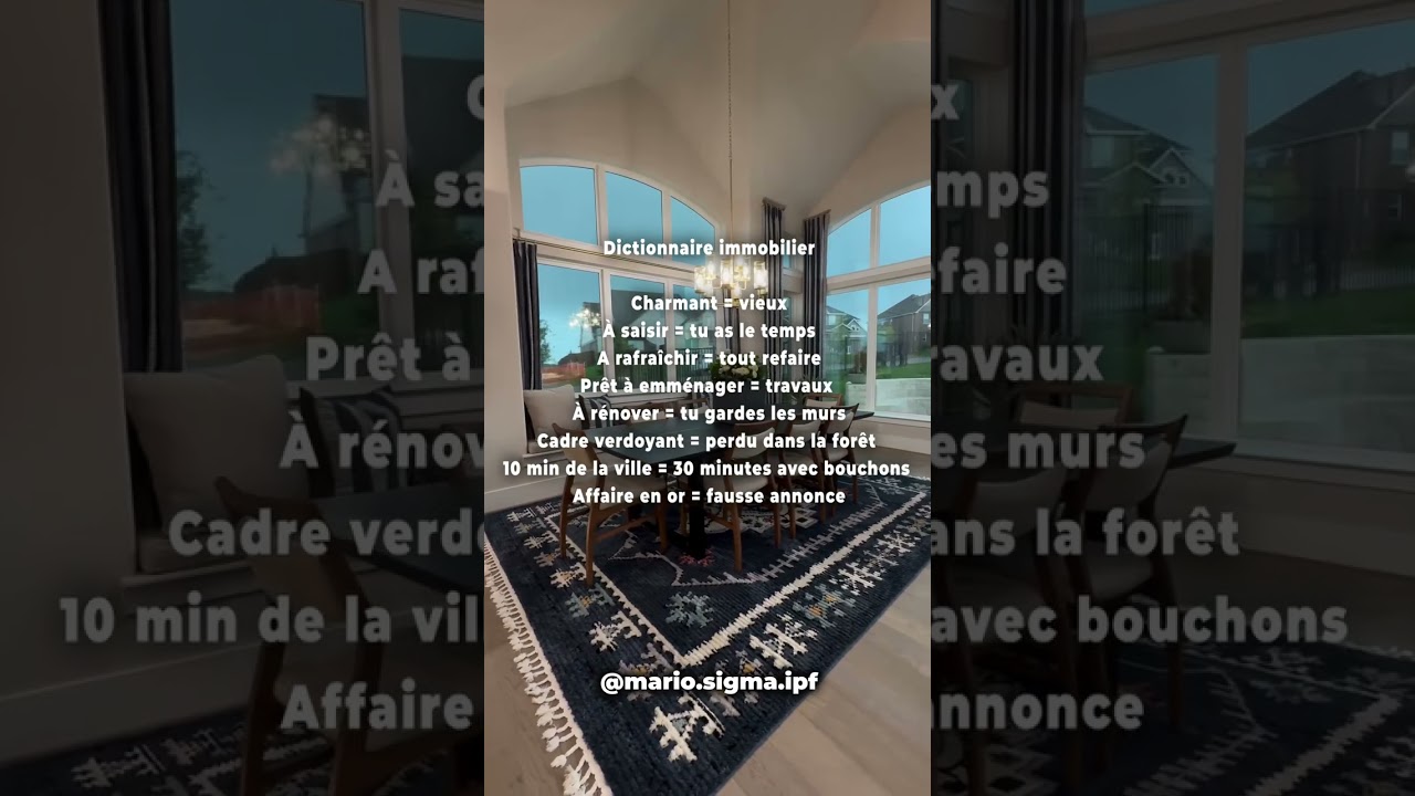 Dictionnaire immobilier 🏠