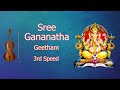 Sree gananaatha  malahari  geetham  violin lesson 3rd speed