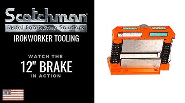 12 Inch Brake- Scotchman Ironworker Tooling USA Made