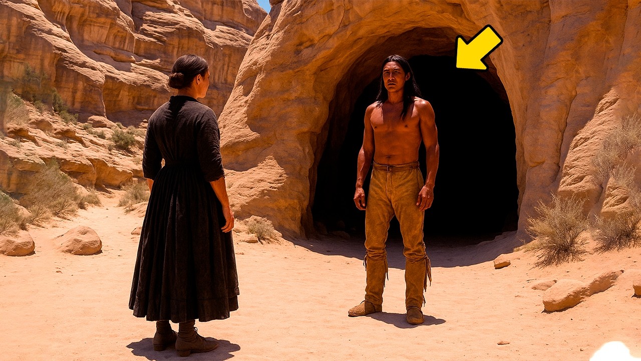 La joven viuda se refugió en un túnel en la roca... Pero no tenía idea de que encontraría un apache