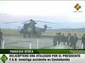 Se accidenta el helicóptero utilizado por el Presidente Evo Morales