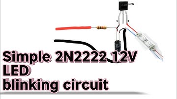 DIY 12V LED BLINKING | FLASHER WITH 2N2222 TRANSISTOR #easyproject4u