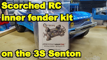 Scorched RC inner fender for the ARRMA SENTON 3S