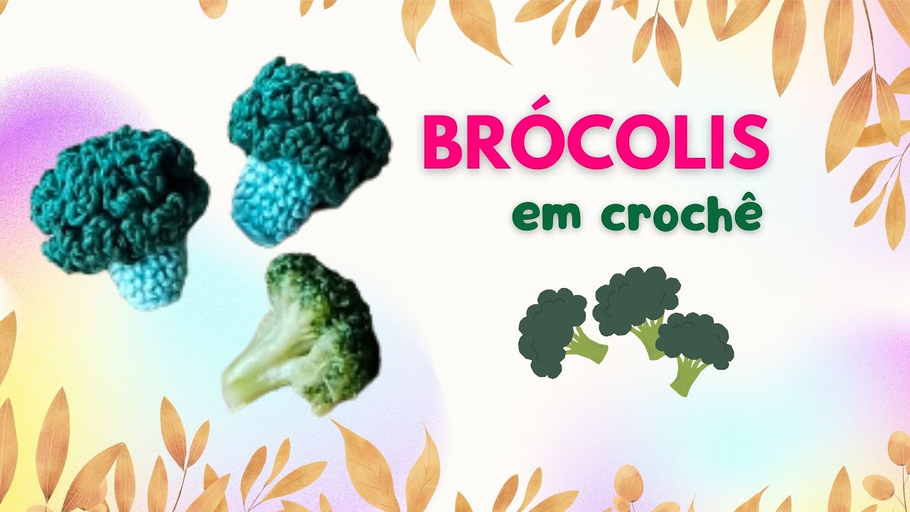 Como fazer BRÓCOLIS DE CROCHÊ – amigurumi passo a passo como brinquedo sensorial