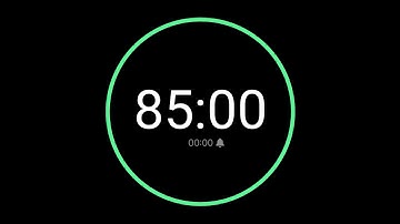 85 Minute Countdown Timer with Alarm / iPhone Timer Style