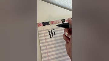 Demonstration & Honest Review of Large Sharpie Chisel Tip