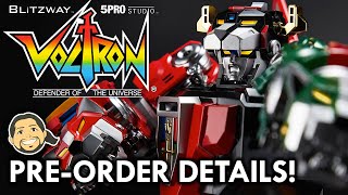 Blitzway Voltron Pre-Orders Details! 5 Pro Studios Die Cast Lion Force Voltron Figure Mega Jay Retro