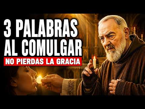PADRE PÍO revela: 3 palabras que debes decir al comulgar para no perder la gracia