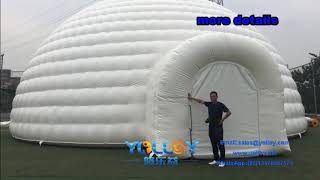 16m /53ft giant inflatable dome tent set up