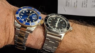 COMBAT SUB 42 GL0185 GL0087 DIVE WATCH REVIEW GLYCINE - YouTube