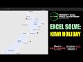 Excel Solve: Kiwi Holiday (Microsoft Excel World Championship 2025 – Road to Las Vegas Battle 9)