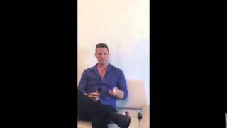 Eric Martsolf of days of our lives and Spray Di Solè Brush on Self tanning sunless tanning