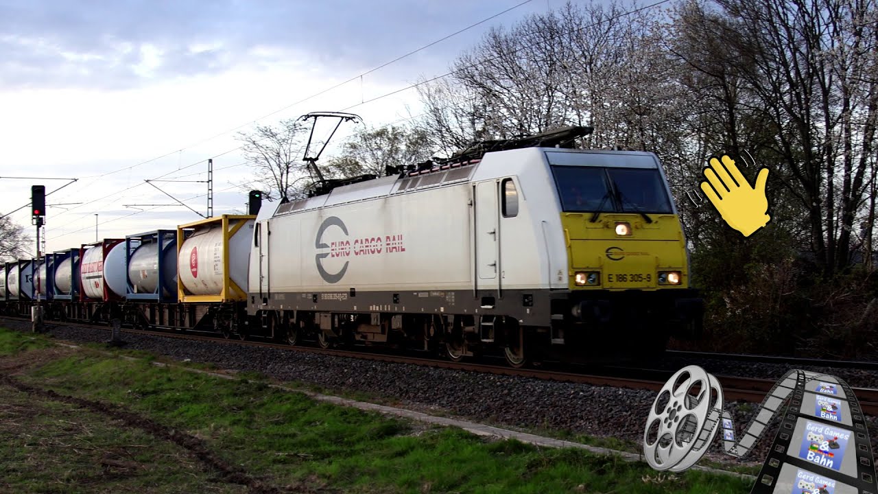 Trainspotting #427 - 4k60 Short - Von der Euro Cargo Rail eine #BR186 ...
