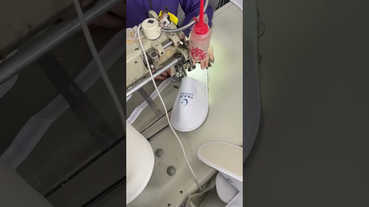 Sewing of Disposable Slippers