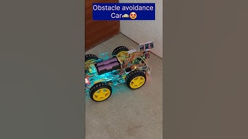 Obstacle Avoiding Robot car 🚕🤩 #innovation #shorts