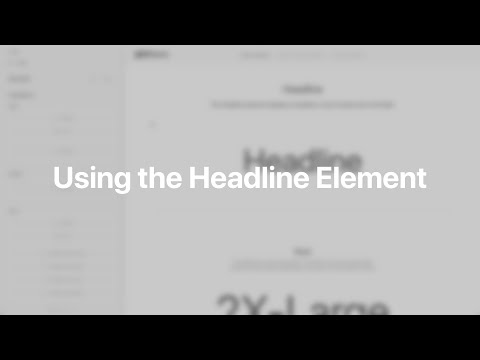 Using the Headline Element | YOOtheme Documentation