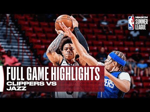 Clippers vs jazz | nba summer league | full game highlights