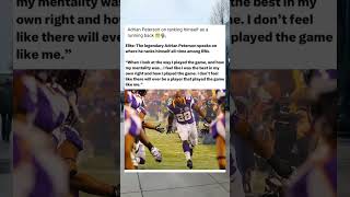 Adrian Peterson On Ranking Himself As A Running Back