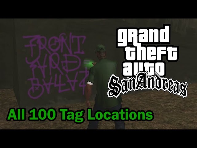 GTA San Andreas Tags locations in Los Santos