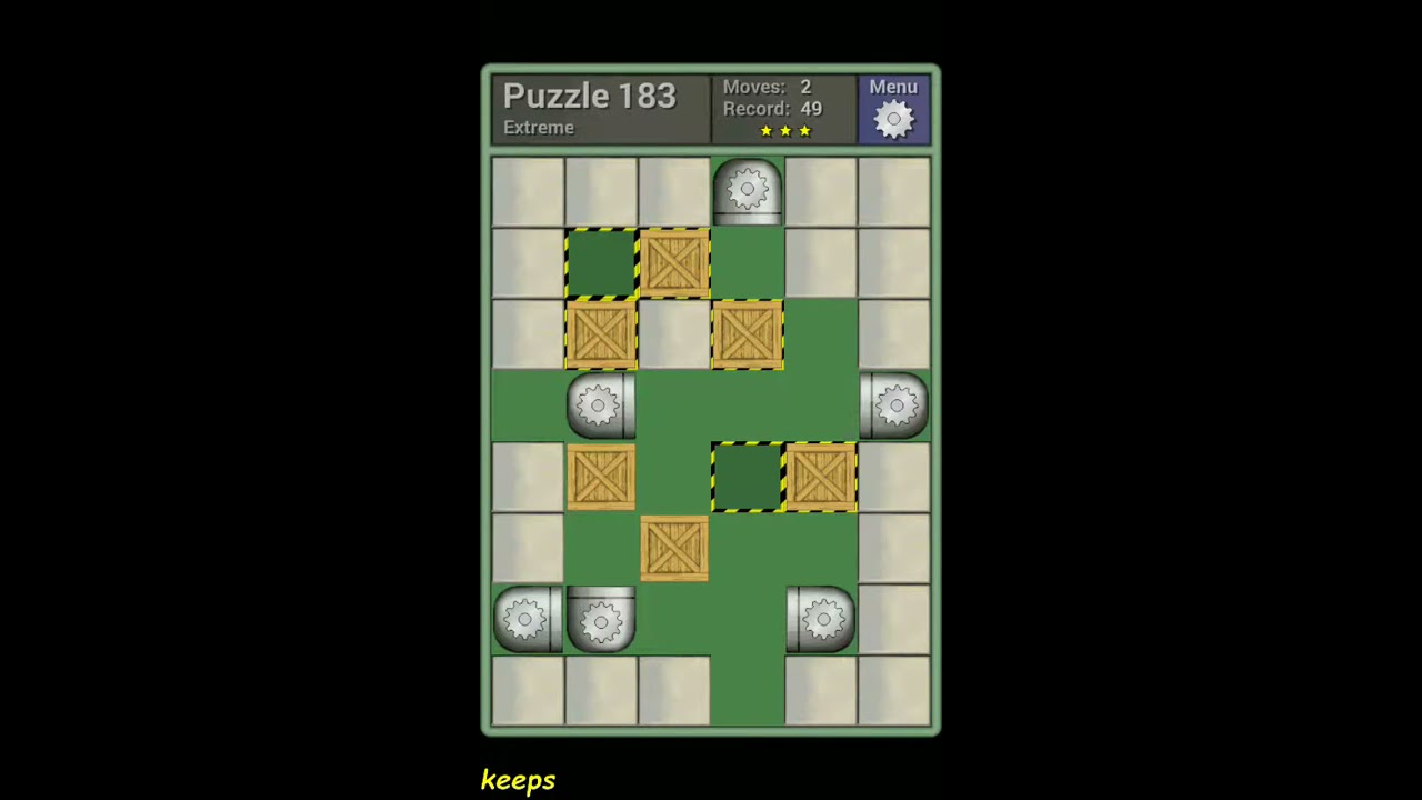 Pushing Machine (Extreme) Level Puzzle 183 - Perfect Solution