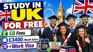Get Paid to Work & Study for FREE In the UK | With Visa Sponsorship 