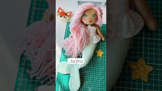 Coming soon to Rosy Lane: New mermaid doll tutorial with free printable pattern pieces!