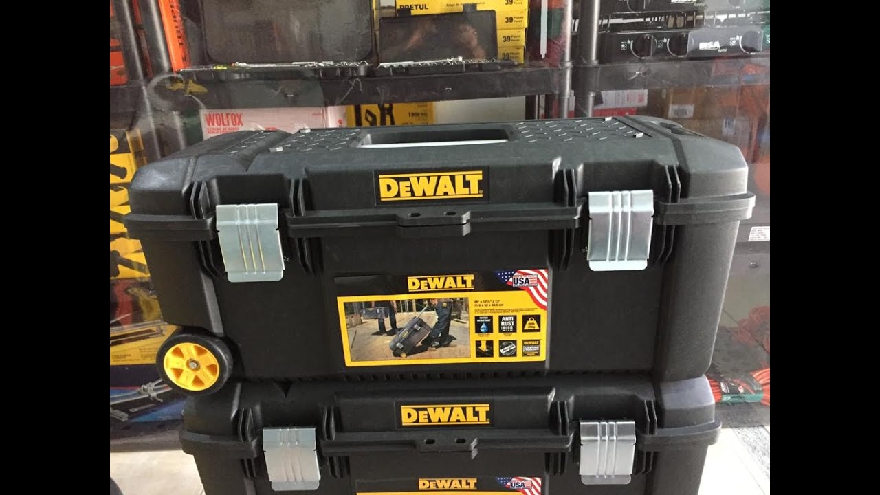 ▷ Caja porta herramientas 28'' con ruedas dewalt DWST28100