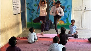 राजकीय उच्च प्राथमिक विद्यालय no 10 Chomu leg flexibility yoga जुख़ूमा को दूर करे