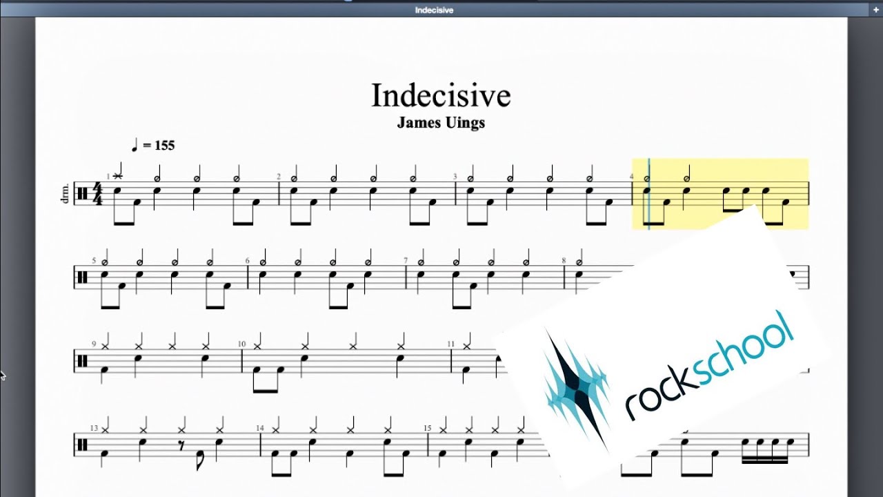 Indecisive Rockschool Grade 3 Drums
