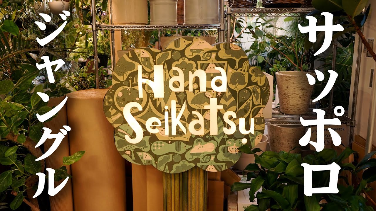 観葉植物の壁…！札幌のある園芸店がスゴイ♪