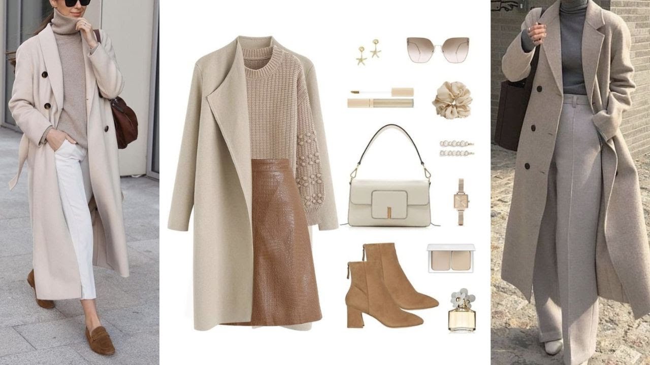 Introducir 83+ imagen outfit con abrigo beige claro