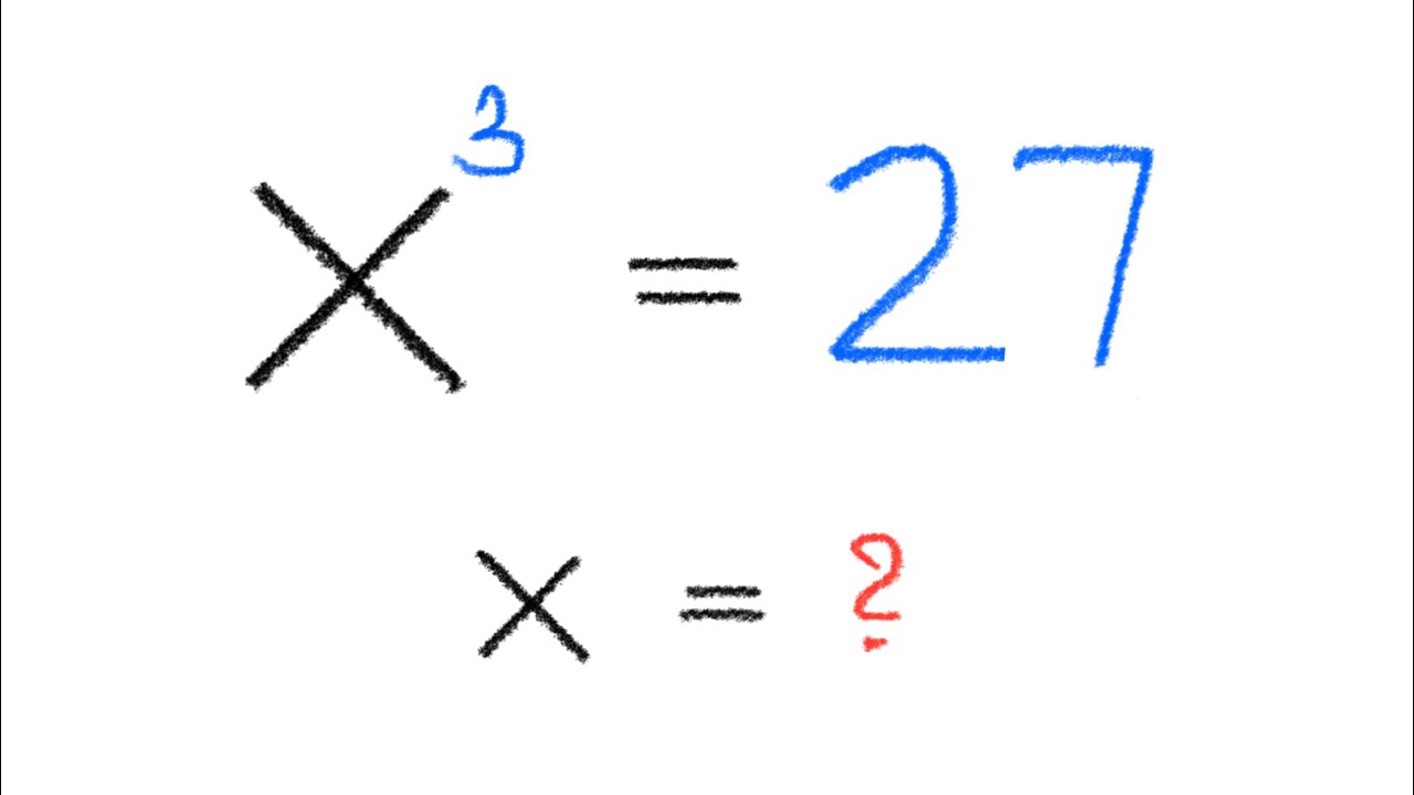 32x27 Math A Nice Math Algebraic Olympiad | x^3 = 27 find x?? - YouTube