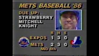 Expos at Mets from August 1, 1986 (part 3 of 4)