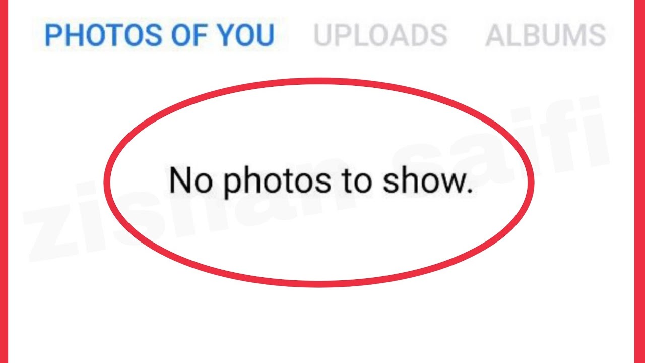 Facebook Fix No photos to show. Problem in PHOTOS OF YOU || UPLOADS & ALBUMS