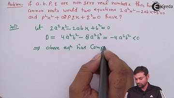 Common Roots of Quadratic Equation - Example 5 - Theory of Equations - IIT JEE Mathematics Lectures