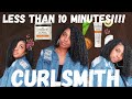 LESS THAN 10 MINUTE WASH AND GO | Using Curlsmith In Shower Styling Fixer & Curl Defining Souffle