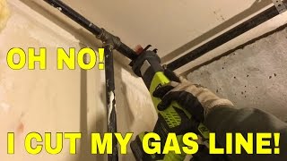 Tying into gas pipe