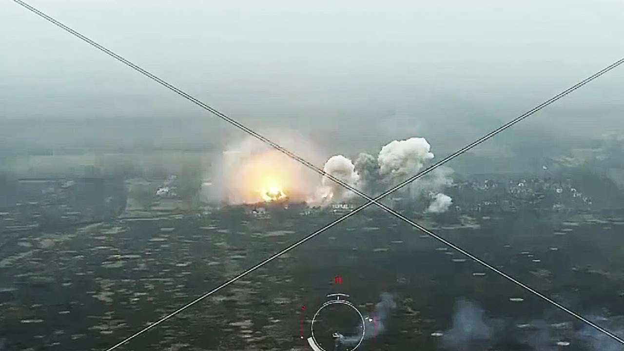 Thermobaric bombs serve! Russian Army TOS1 assists the DPR tank armored