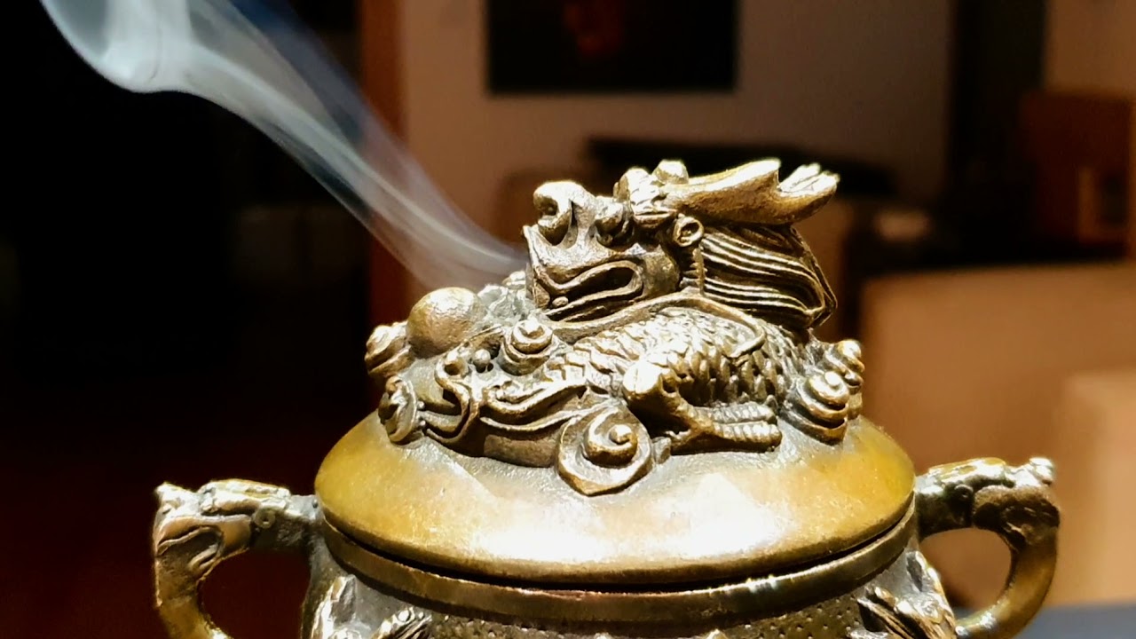 Antique bronze incense burner