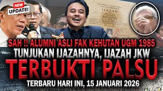 Download Lagu 🔴SAH!! ALUMNI ASLI KEHUTANAN UGM 1985 TUNJUKAN IJAZAHNYA, AKHIRNYA IJAZAH JKW TERBUKTI 100% PALSU MP3
