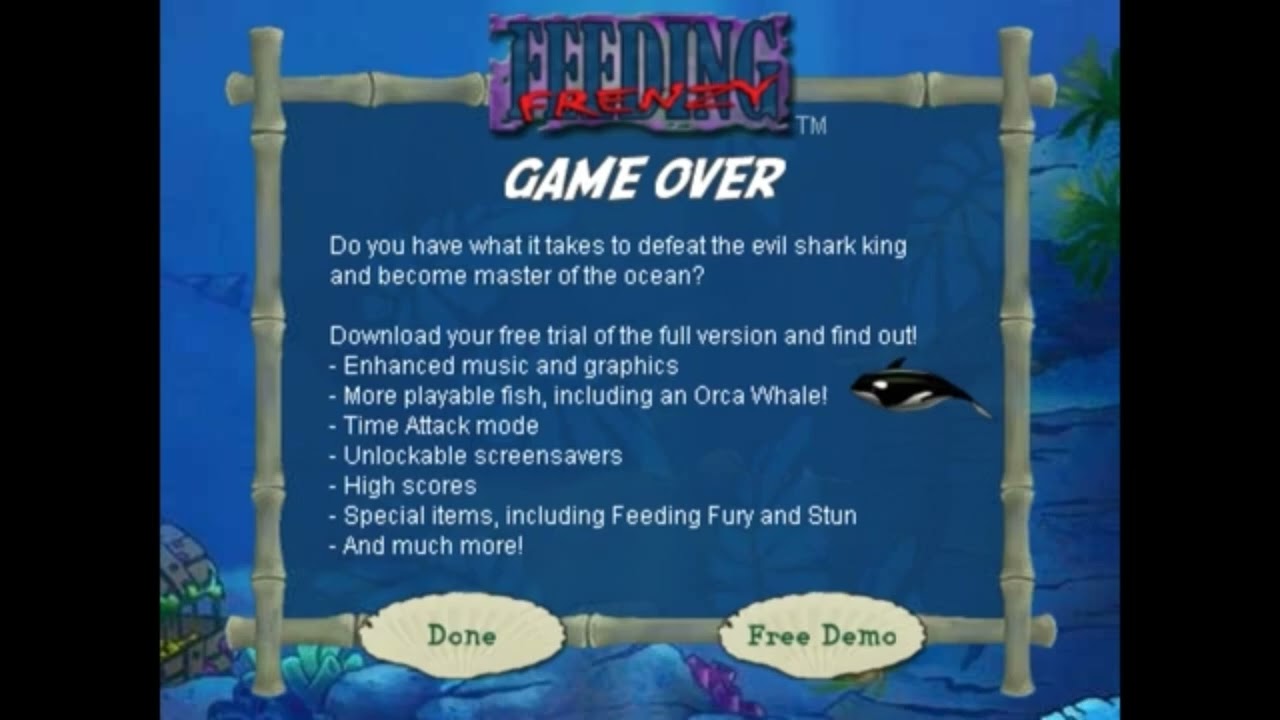 Game Over: Feeding Frenzy (Flash) (Using offline sounds)